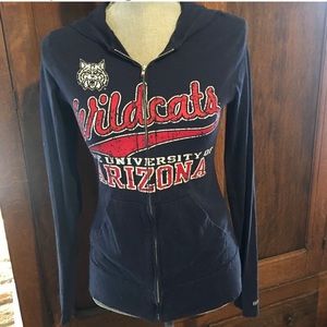 University of Arizona Wildcats zippered hoodie size large, but fits like XS